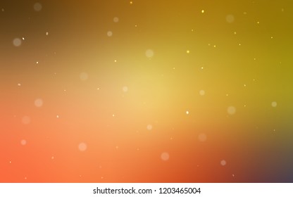 Light Red, Yellow vector cover with spots. Modern abstract illustration with colorful water drops. Pattern can be used for ads, leaflets.