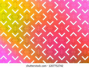 Light Red, Yellow vector cover with long lines. Blurred decorative design in simple style with lines. The template can be used as a background.
