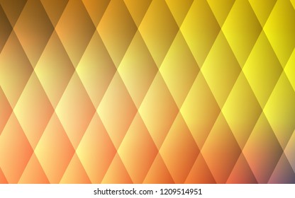 Light Red, Yellow vector cover in polygonal style. Beautiful illustration with rectangles and squares. Pattern for busines ad, booklets, leaflets