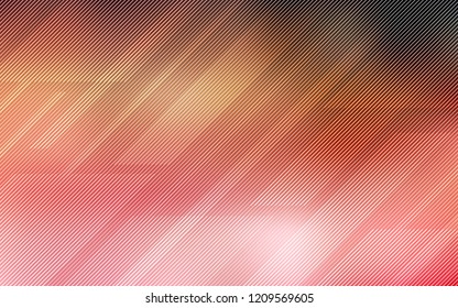 Light Red, Yellow vector cover with stright stripes. Modern geometrical abstract illustration with Lines. Smart design for your business advert.