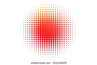 Light Red, Yellow vector cover with spots. Illustration with set of shining colorful abstract circles. Design for posters, banners.
