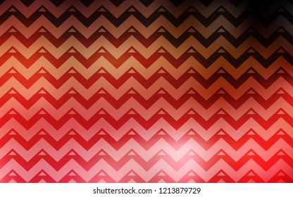 Light Red, Yellow vector cover with polygonal style. Glitter abstract illustration with triangular shapes. Template for wallpapers.