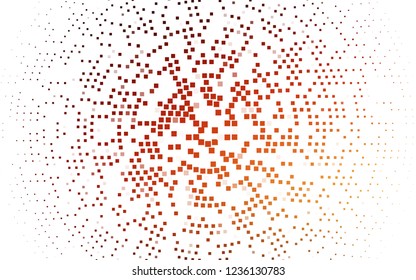 Light Red, Yellow vector cover in polygonal style. Glitter abstract illustration with rectangular shapes. Pattern for busines ad, booklets, leaflets