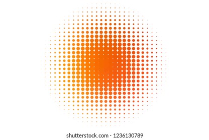 Light Red, Yellow vector cover with spots. Illustration with set of shining colorful abstract circles. Pattern for beautiful websites.