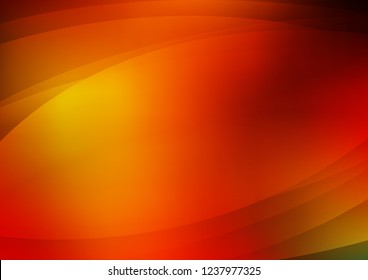 Light Red, Yellow vector cover with long lines. Decorative shining illustration with lines on abstract template. The template can be used as a background.