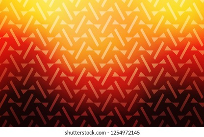 Light Red, Yellow vector cover with polygonal style. Beautiful illustration with triangles in nature style. Pattern for websites.