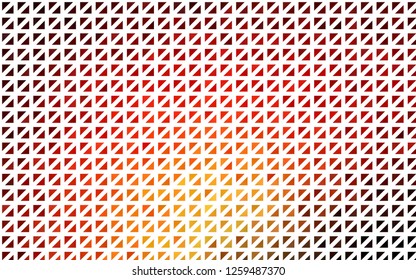 Light Red, Yellow vector cover in polygonal style. Triangles on abstract background with colorful gradient. Template for wallpapers.