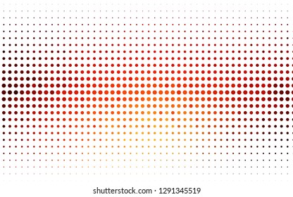 Light Red, Yellow vector cover with spots. Modern abstract illustration with colorful water drops. Template for your brand book.