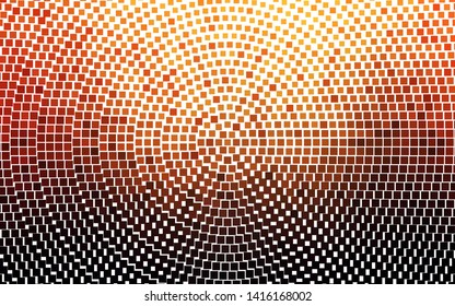 Light Red, Yellow vector cover in polygonal style. Glitter abstract illustration with rectangular shapes. Pattern for commercials.