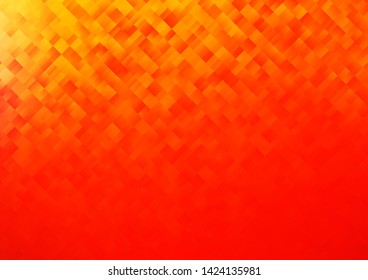 Light Red, Yellow vector cover in polygonal style. Rectangles on abstract background with colorful gradient. Best design for your ad, poster, banner.