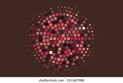 Light Red, Yellow vector cover in polygonal style. Rectangles on abstract background with colorful gradient. Pattern for commercials.