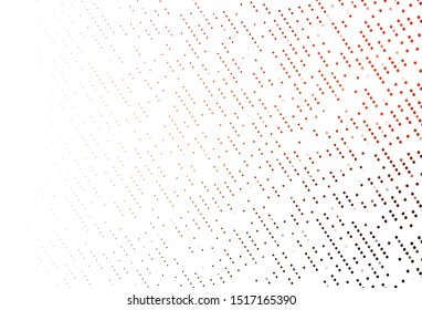 Light Red, Yellow vector cover with spots. Beautiful colored illustration with blurred circles in nature style. Completely new template for your brand book.