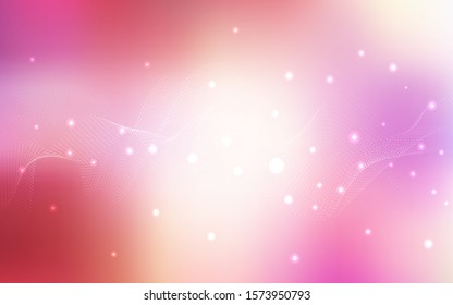Light Red, Yellow vector cover with spots. Blurred bubbles on abstract background with colorful gradient. The pattern can be used for ads, leaflets of liquid.