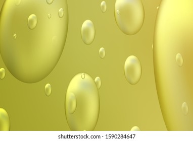 Light Red, Yellow vector cover with spots. Abstract illustration with colored bubbles in nature style. New design for ad, poster, banner of your website.