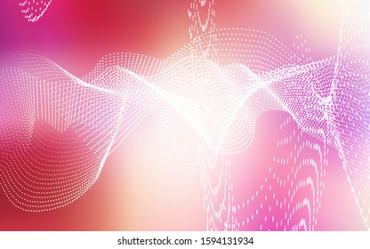 Light Red, Yellow vector cover with spots. Blurred bubbles on abstract background with colorful gradient. The pattern can be used for ads, leaflets of liquid.