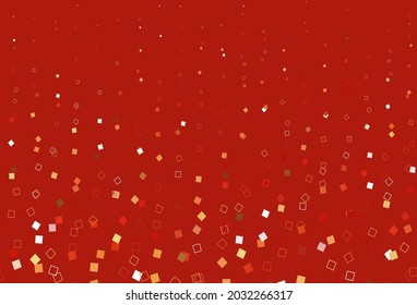 Light Red, Yellow vector cover with polygonal style. Abstract gradient illustration with rectangles. Pattern for websites, landing pages.