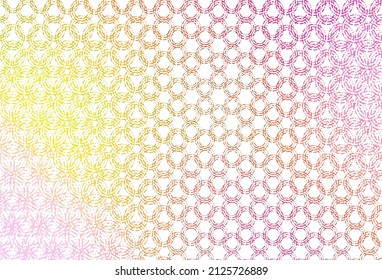 Light red, yellow vector cover with spots. Abstract illustration with colored bubbles in nature style. Design for posters, banners.