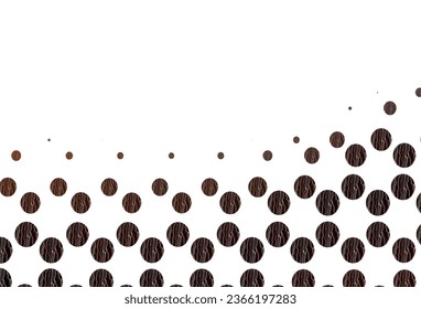 Light red, yellow vector cover with spots. Modern abstract illustration with colorful water drops. Pattern for ads, leaflets.