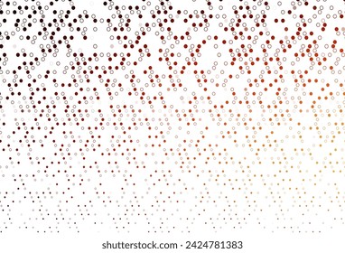 Rojo claro, Amarillo vector cubierta con manchas. Ilustración abstracta brillante con gotas de lluvia borrosa. Patrón para sitios web hermosos.
