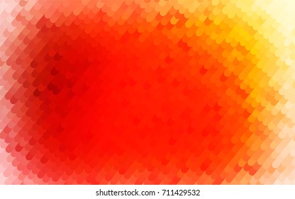 Light Red, Yellow vector crooked abstract template. Colorful abstract illustration with gradient crooked lines. A completely new template for your business design.