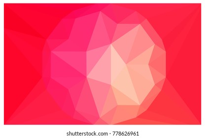 Light Red, Yellow vector diamond Pattern. Geometric Gemstone sample. Repeating template with a gem in center. Jewelry gems texture for your design. Pattern can be used for background.