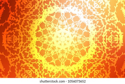 Light Red, Yellow vector doodle blurred texture. Doodles created by child on blurred abstract background with gradient. A completely new template for your business design.