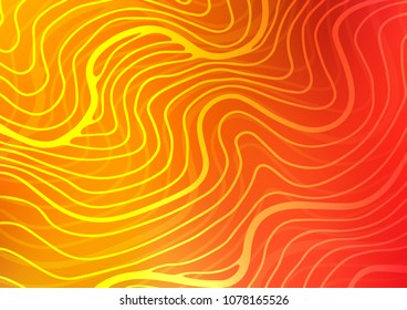 Light Red, Yellow vector doodle blurred pattern. Ethnic elegant natural pattern with gradient. The completely new template can be used for your brand book.