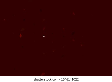 Light Red, Yellow vector doodle cover. Colorful abstract illustration with leaves in doodle style. The best blurred design for your business.