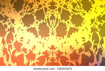 Light Red, Yellow vector doodle bright template. An elegant bright illustration with lines drawn by child in Natural style. Brand-new style for your business design.