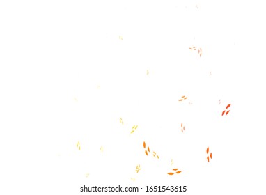 Light Red, Yellow vector doodle backdrop with leaves. Blurred decorative design in Indian style with leaves. Hand painted design for web, leaflets.