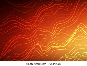 Light Red, Yellow vector doodle blurred texture. Glitter abstract illustration with doodles and Zen tangles. Brand-new design for your business.