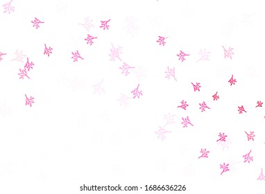 Light Red, Yellow vector elegant template with sakura. Creative illustration in blurred style with leaves, branches. Colorful pattern for kid's books.