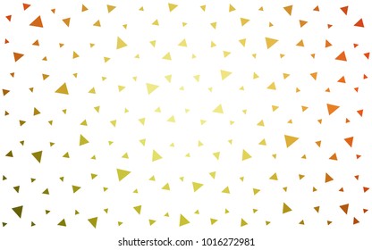 Light Red, Yellow vector geometric simple minimalistic background, which consist of triangles on white background. Triangular pattern with gradient for your business design. 