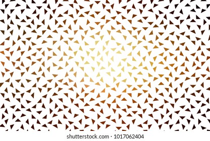 Light Red, Yellow vector geometric simple minimalistic background, which consist of triangles on white background. Triangular pattern with gradient for your business design. 