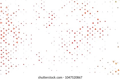 Light Red, Yellow vector geometric simple minimalistic background, which consist of triangles on white background. Triangular pattern with gradient for your business design. 