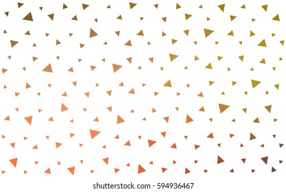 Light Red, Yellow vector geometric simple minimalistic background, which consist of triangles on white background. Triangular pattern with gradient for your business design. 