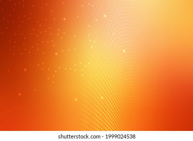 Light Red, Yellow vector Glitter abstract illustration with blurred drops of rain. Modern abstract illustration with colorful water drops. Modern template for landing page.