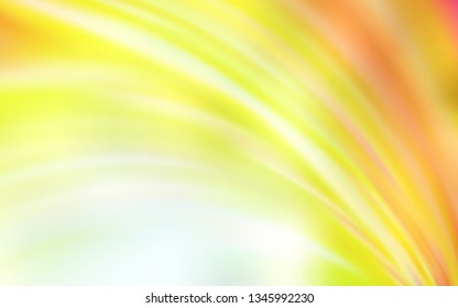 Light Red, Yellow vector glossy abstract background. A completely new colored illustration in blur style. Completely new design for your business.