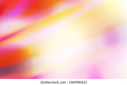 Light Red, Yellow vector glossy abstract backdrop. A completely new colored illustration in blur style. New way of your design.