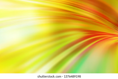 Light Red, Yellow vector glossy abstract background. Shining colored illustration in smart style. Elegant background for a brand book.