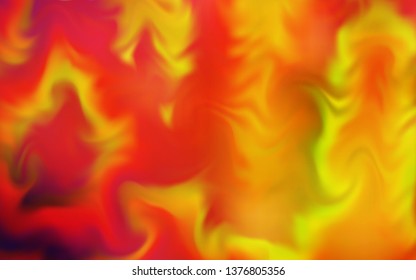 Light Red, Yellow vector glossy abstract backdrop. A completely new colored illustration in blur style. Blurred design for your web site.