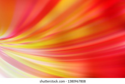 Light Red, Yellow vector glossy abstract backdrop. An elegant bright illustration with gradient. New style design for your brand book.