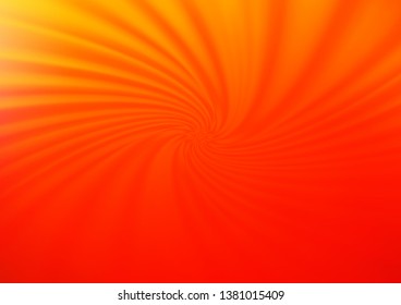 Light Red, Yellow vector glossy bokeh pattern. Colorful abstract illustration with gradient. A completely new design for your business.