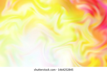 Light Red, Yellow vector glossy abstract layout. Shining colored illustration in smart style. Elegant background for a brand book.