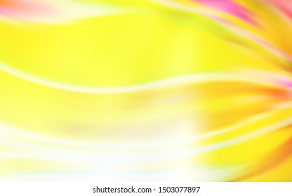 Light Red, Yellow vector glossy abstract background. Colorful illustration in abstract style with gradient. Background for designs.