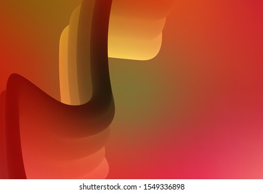 Light Red, Yellow vector glossy abstract backdrop. Colorful illustration in abstract style with gradient. Blurred design for your web site.