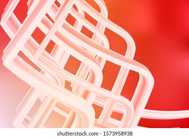 Light Red, Yellow vector glossy abstract background. Colorful abstract illustration with gradient. Smart design for your work.