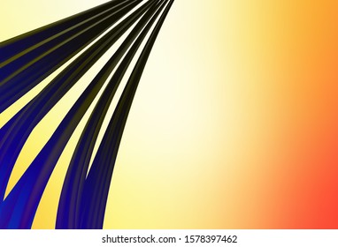 Light Red, Yellow vector glossy abstract layout. Colorful abstract illustration with gradient. Blurred design for your web site.