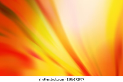 Light Red, Yellow vector glossy abstract backdrop. An elegant bright illustration with gradient. The best blurred design for your business.