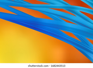 Light Red, Yellow vector glossy abstract backdrop. Shining colorful illustration in smart style. Background for designs.